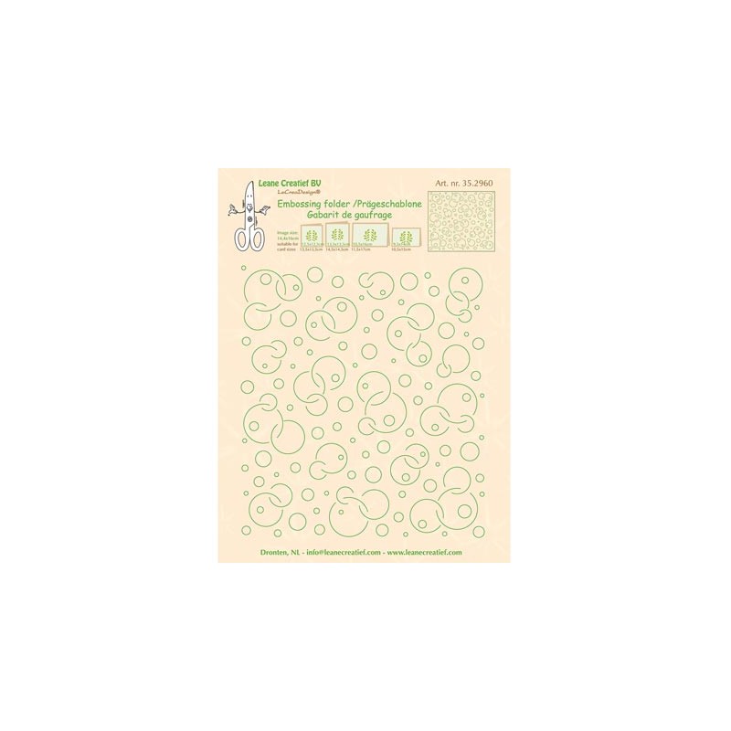 (35.2960)Embossing folder Background Circles