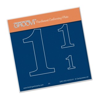 (GRO-WO-40453-01)Groovi Open Numbers 1 ® Baby Plate A6