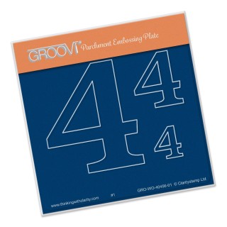 (GRO-WO-40456-01)Groovi Open Numbers 4 ® Baby Plate A6