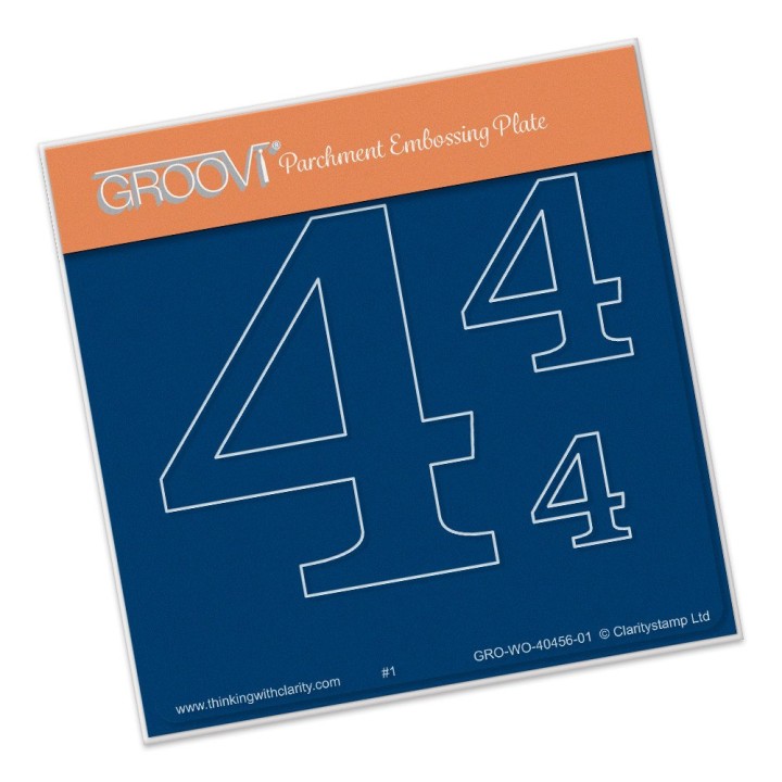 (GRO-WO-40456-01)Groovi Open Numbers 4 ® Baby Plate A6
