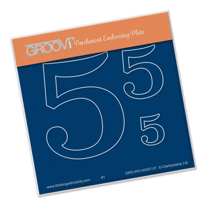 (GRO-WO-40457-01)Groovi Open Numbers 5 ® Baby Plate A6