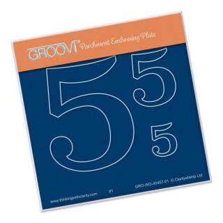 (GRO-WO-40457-01)Groovi Open Numbers 5 ® Baby Plate A6