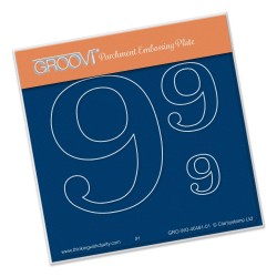 (GRO-WO-40461-01)Groovi Open Numbers 9 ® Baby Plate A6