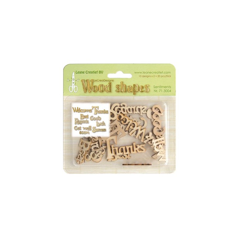(71.3004)Leane Creatief Wood Shapes Wishes