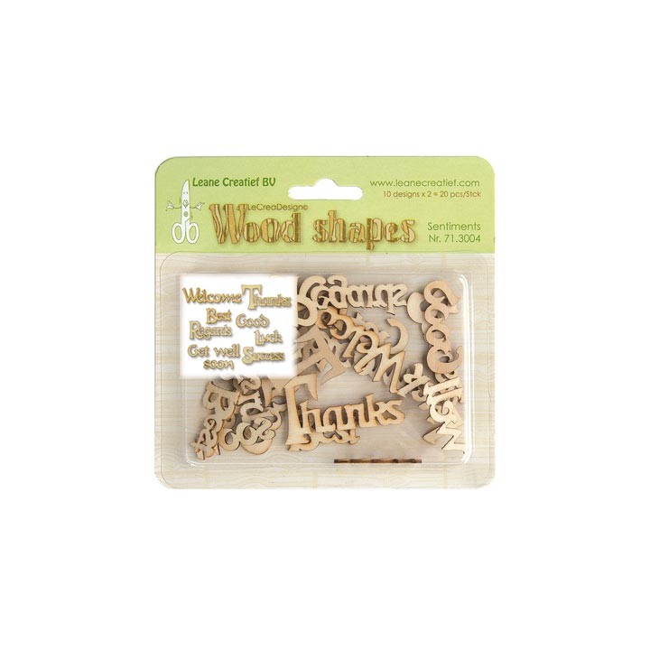 (71.3004)Leane Creatief Wood Shapes Wishes