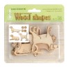 (71.2984)Leane Creatief Wood Shapes Dogs
