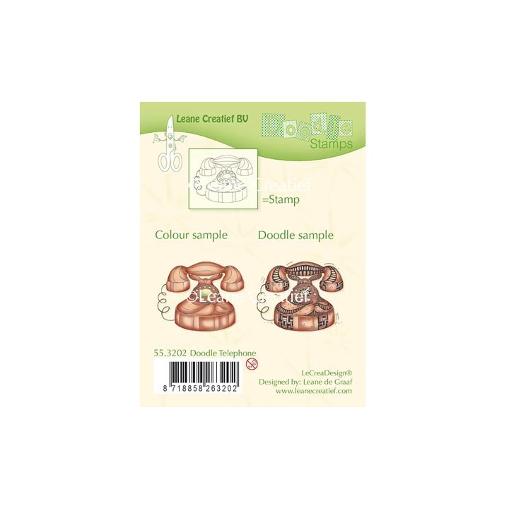 (55.3202)Doodle Clear stamp Telephone
