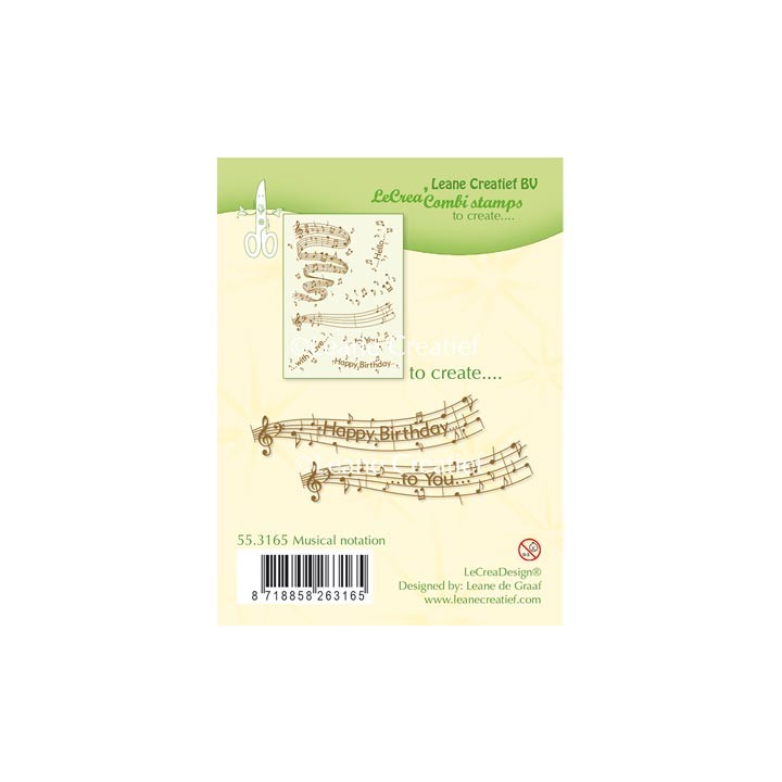 (55.3165)Clear stamp Musical notation