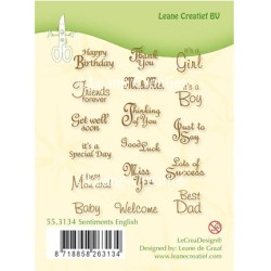 (55.3134)Clear stamp Sentiments English