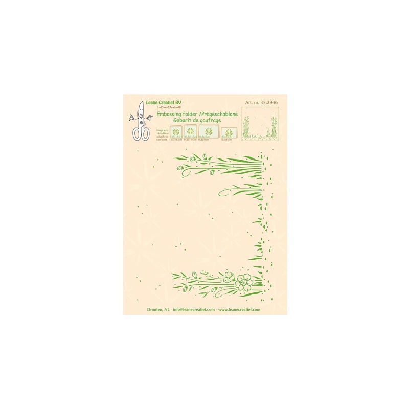 (35.2946)Embossing folder Garden