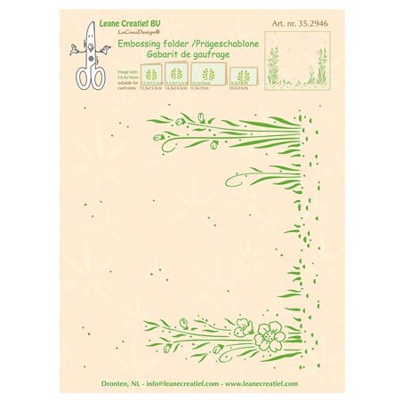 (35.2946)Embossing folder Garden