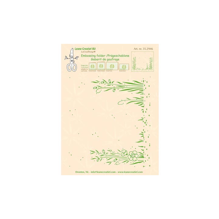 (35.2946)Embossing folder Garden