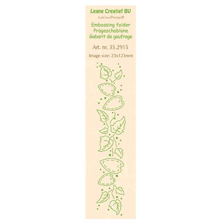 (35.2915)Border embossing folder Ivy & Hearts