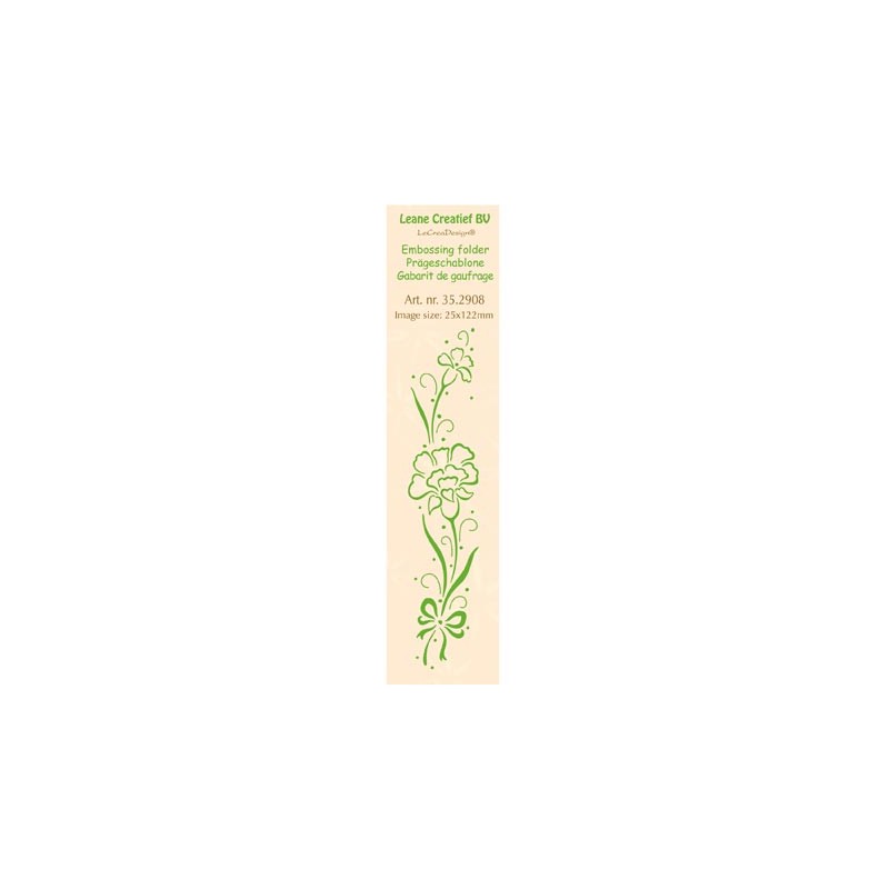 (35.2908)Border embossing folder Carnation
