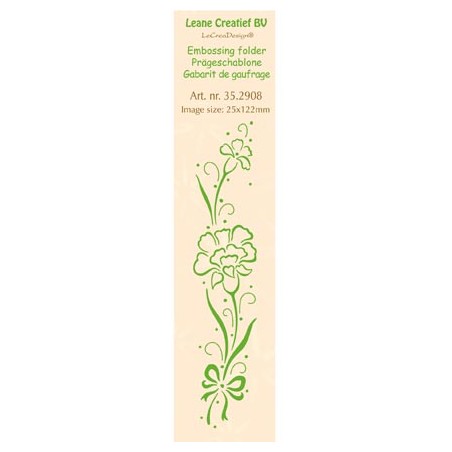 (35.2908)Border embossing folder Carnation