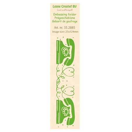 (35.2885)Border embossing folder Telephone