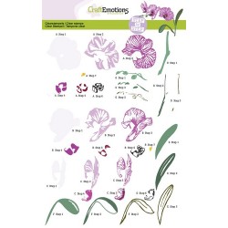 (2004)CraftEmotions Step clearstamps A6 - orchid