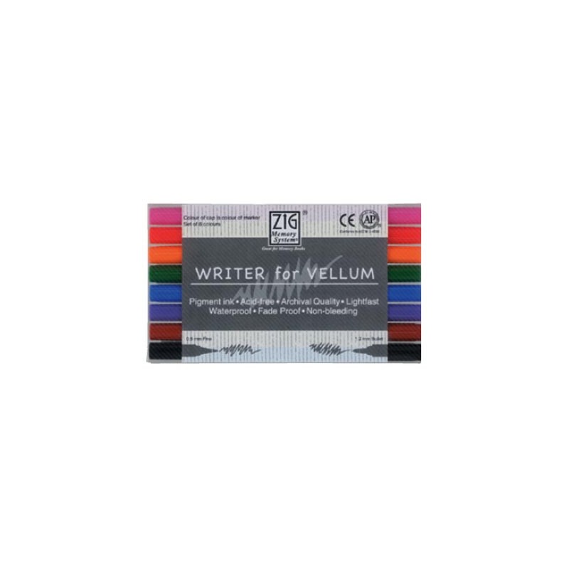 (MS-6300/8V)Writer of Vellum Pure 8 Colours Set