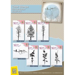 (SIL009)Nellie`s Choice Clearstamp - Silhouette tree-3