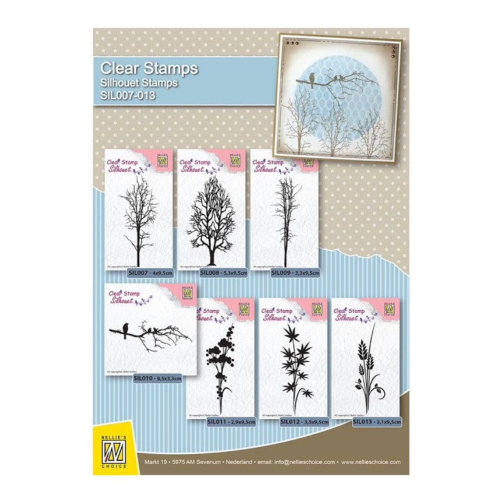 (SIL011)Nellie`s Choice Clearstamp - Silhouette cotton