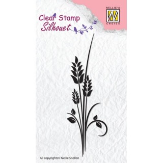 (SIL013)Nellie`s Choice Clearstamp - Silhouette ears of corn