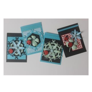 (6002/0658)Cutting & Embossing stencil Mery's Hexagonal graceful