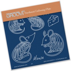 (GRO-AN-40509-01)Groovi® Feline Delights - Mice Baby Plate A6