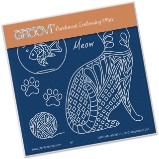 (GRO-AN-40507-01)Groovi® Feline Delights - Pattern Cat - Back Ba