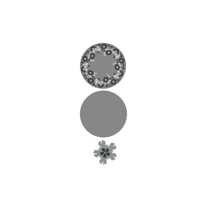 (6002/0565)Cutting & Embossing stencil Flower Background