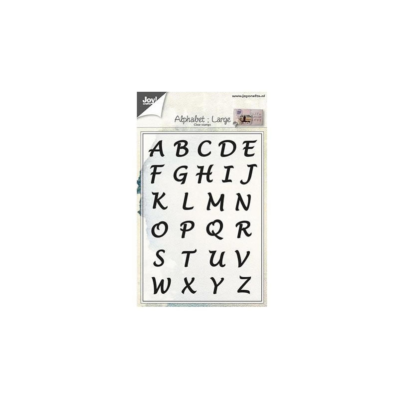 (6410/0437)Clear stamp Alphabet large