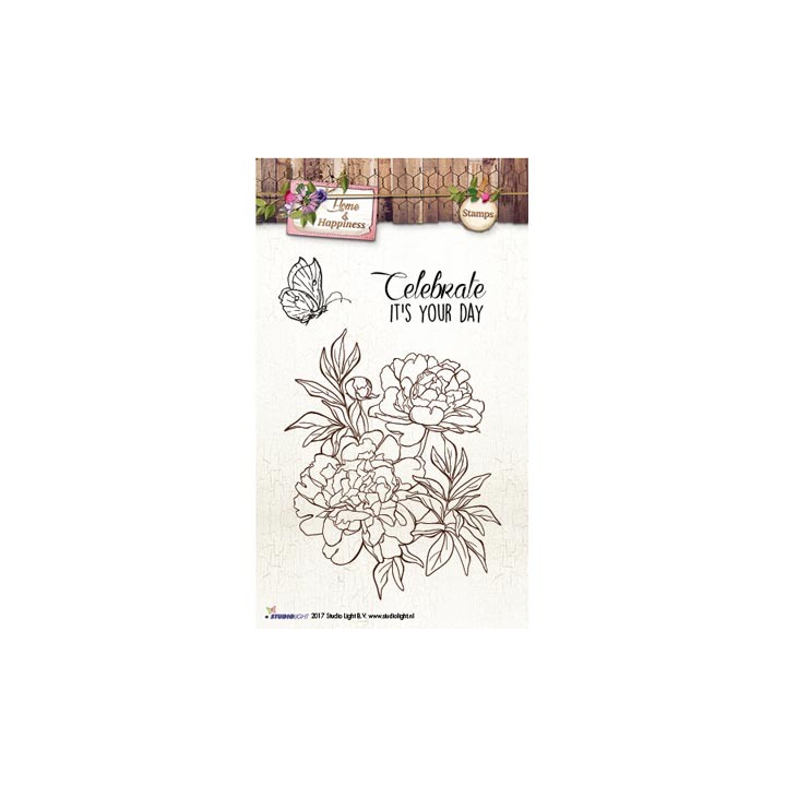 (STAMPHH169)Studio Light stamp Home & Happiness nr.169