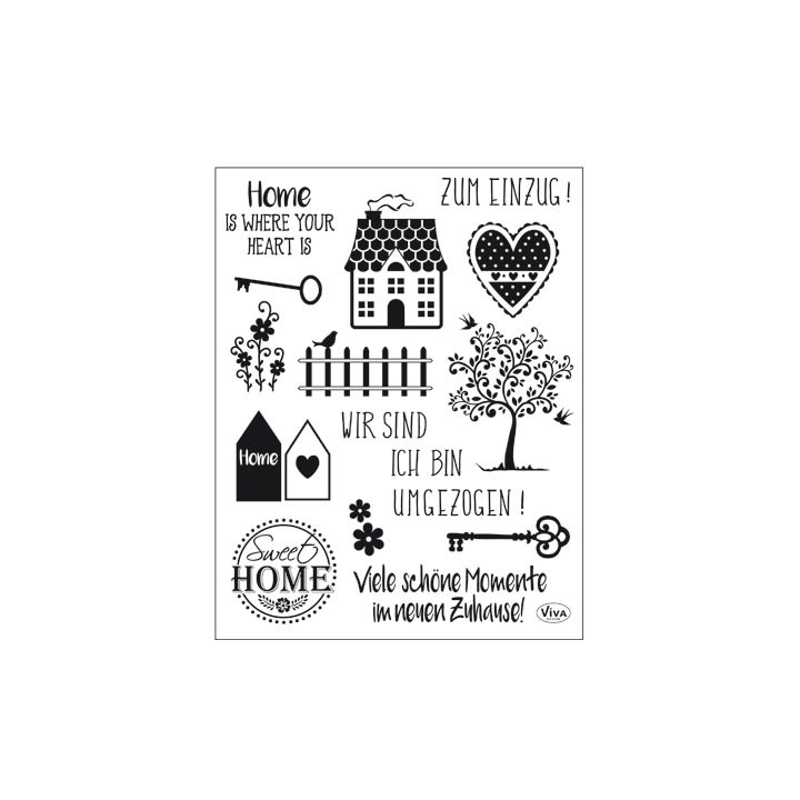 (4003 163 00)Clear Stamps - Sweet Home