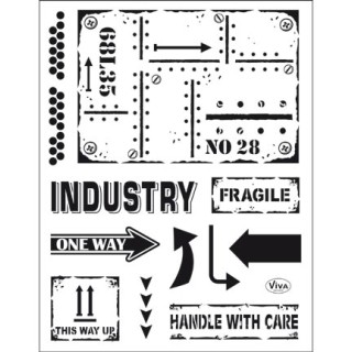 (4003 159 00)Clear Stamps - Industrial Style