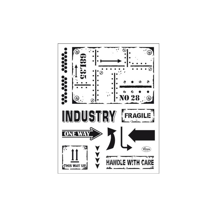 (4003 159 00)Clear Stamps - Industrial Style