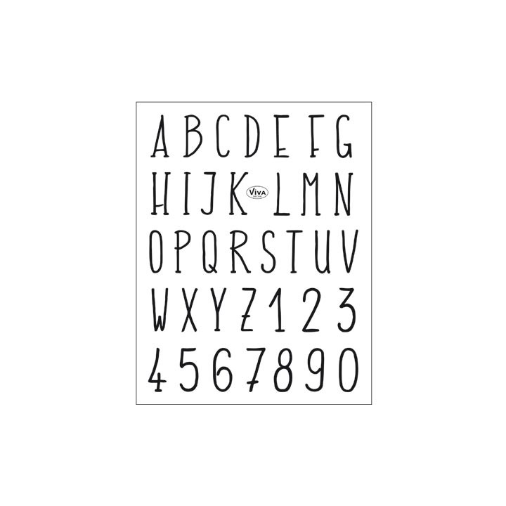 (4003 155 00)Clear Stamps - Alphabet modern