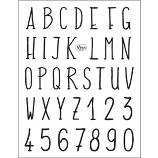 (4003 155 00)Clear Stamps - Alphabet modern