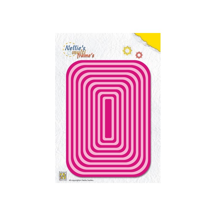 (MFD103)Nellie`s Choice Multi Frame Dies straight rectangle - 2