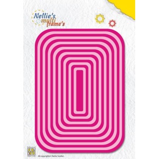 (MFD103)Nellie`s Choice Multi Frame Dies straight rectangle - 2