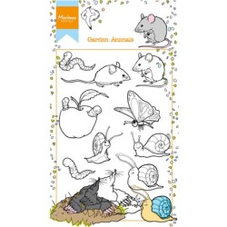 (HT1614)Clear Stamp Hetty's garden animals