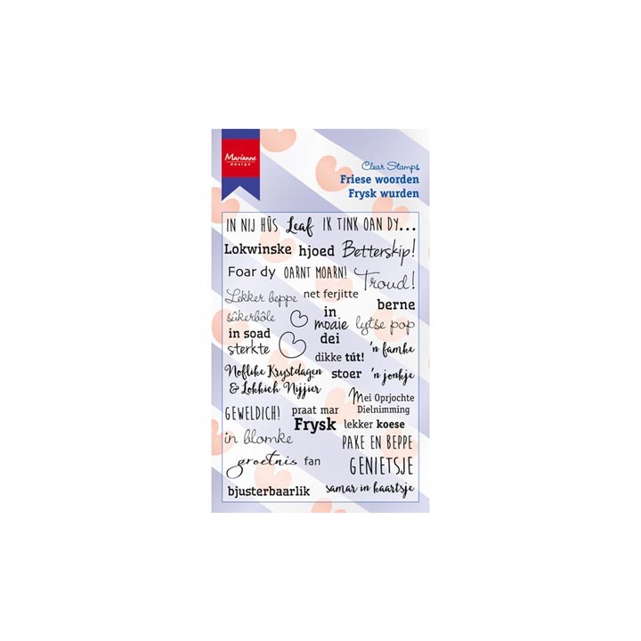 (CS0983)Clear stamp Friese woorden