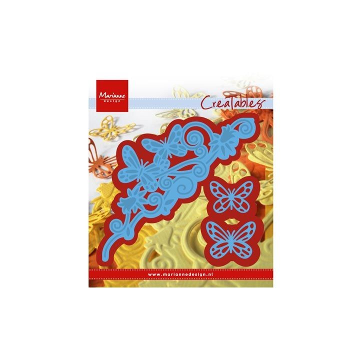 (LR0456)Creatables stencil Butterfly border