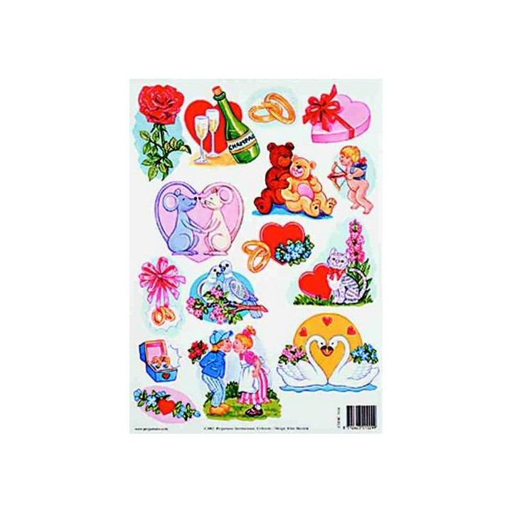 Pergamano Papier 3D Amour (3104)