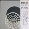 (STE-PA-00047-77)Claritystamp Art Stencil 7x7 Inch Circle Dots