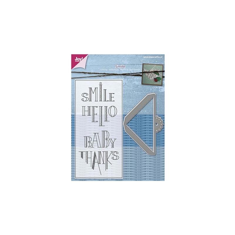 (6004/0007)Clear stamp / Stencil set Scrollcorner with text