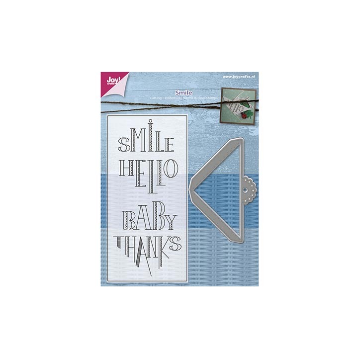 (6004/0007)Clear stamp / Stencil set Scrollcorner with text