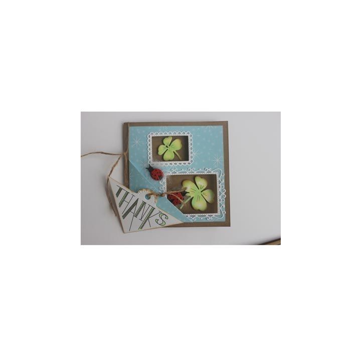 (6004/0007)Clear stamp / Stencil set Scrollcorner with text