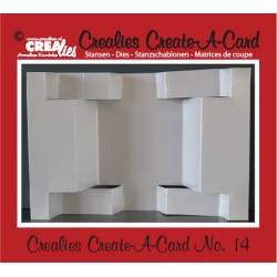(CCAC14)Crealies Create A Card no. 14 die for card