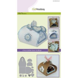 (115633/1501)CraftEmotions Die - chocolate box scallop Card A5