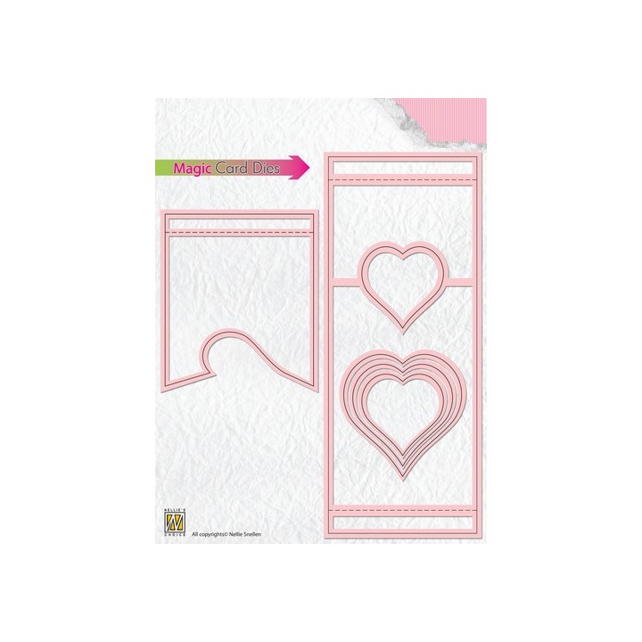 (MCD002)Nellies Choice Magic Card Die- heart