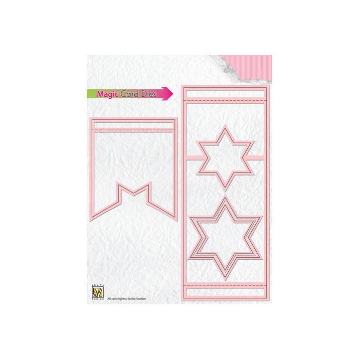 (MCD004)Nellies Choice Magic Card Die- star